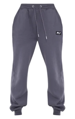 PRETTYLITTLETHING Charcoal Badge Cuffed Joggers -Moden Vibe Sales Store f652f26e069b6e296d73e38818a8b1cf16277282 cnc6672 5