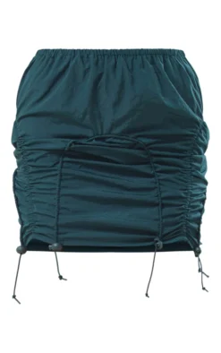 Dark Green Parachute Toggle Hem Mini Skirt -Moden Vibe Sales Store f776ac90fb11c51877d3bdf9c043b3528924467d cne3879 6