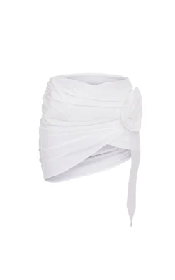 White Rose Detail Wrap Skirt -Moden Vibe Sales Store ff0abf96bde2a66e066f292d0920331972daeff8 CNE1859 6